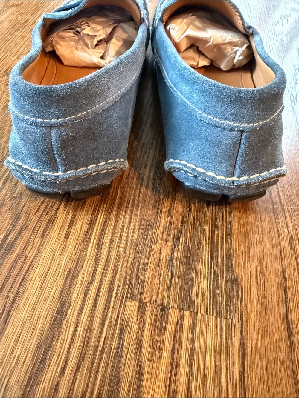 Prada Men’s Blue Suede Drivers - Picture 4 of 9